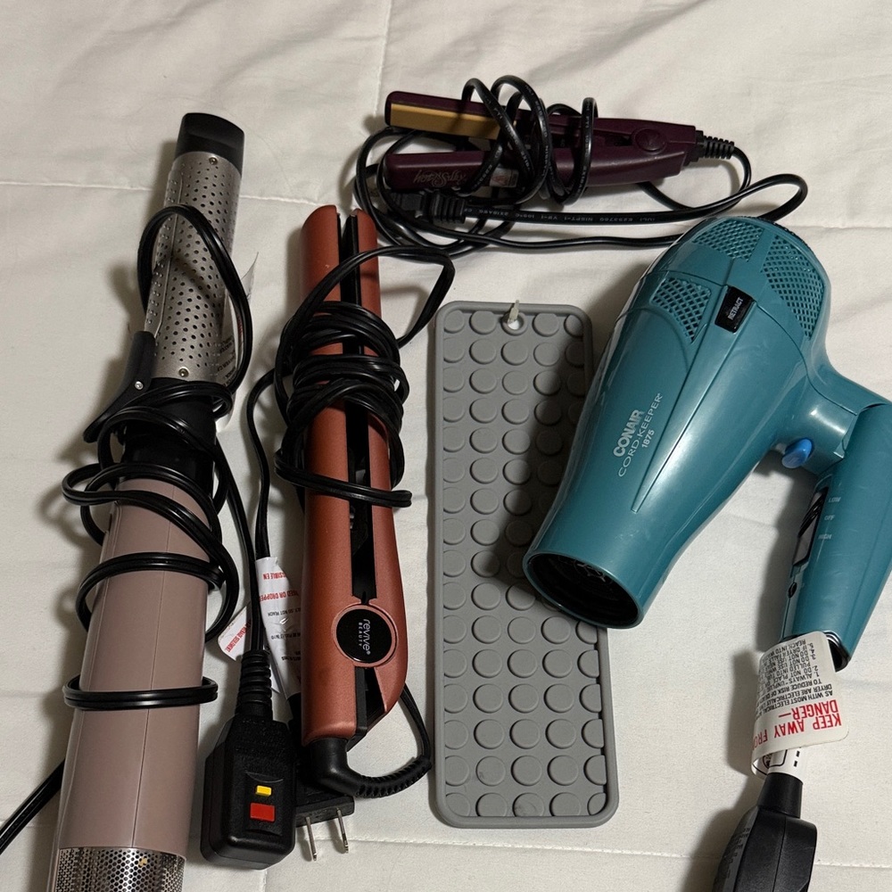 Conair Teal Hair Dryer and Styling Tools Set
